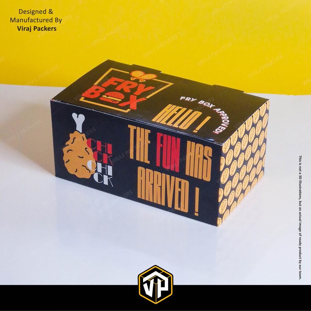 Fried Chicken Customize Packaging Boxes - Finishing: Glossy Lamination
