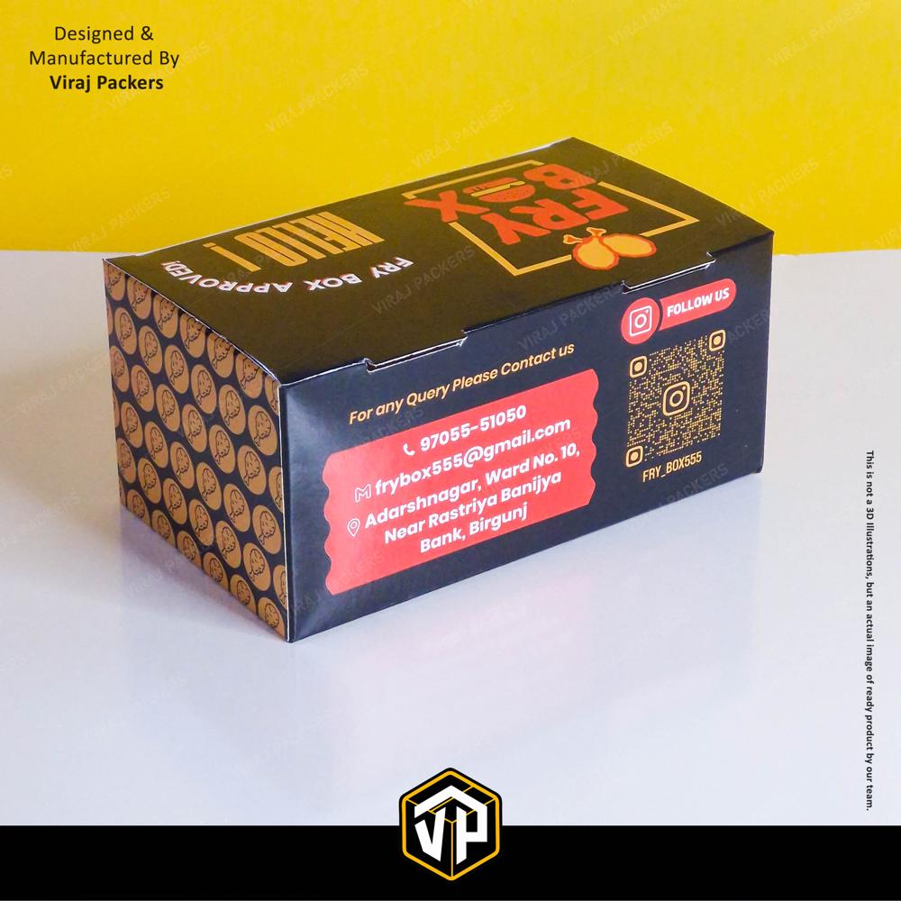 Fried Chicken Customize Packaging Boxes - Finishing: Glossy Lamination