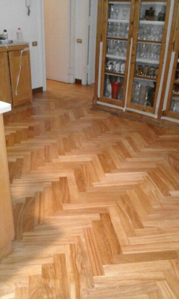 Herringbone Engineered Flooring - Material: Wood