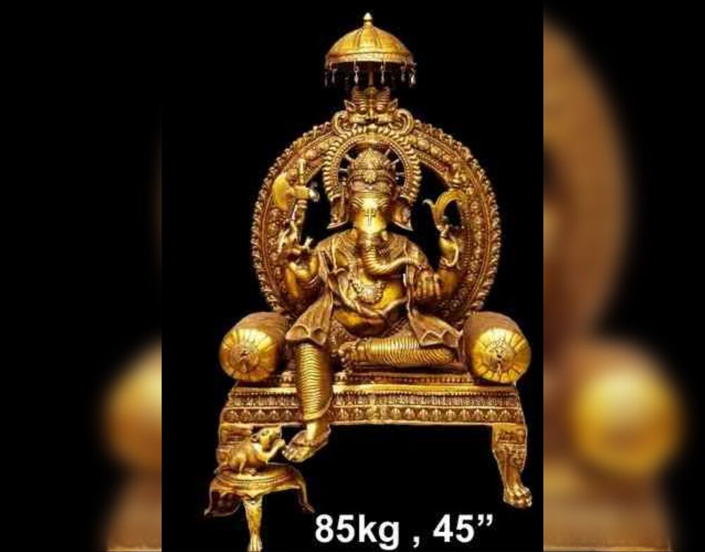 Lord ganesh brass statue