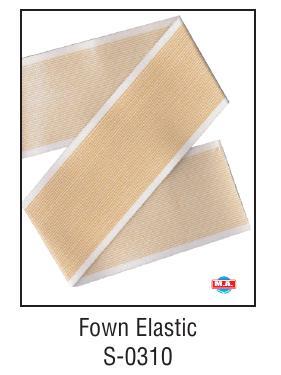 Fown Elastic - Elastic Fabric 25mm Beige | Strong Grip, High Elasticity, Durable Material, Versatile Use