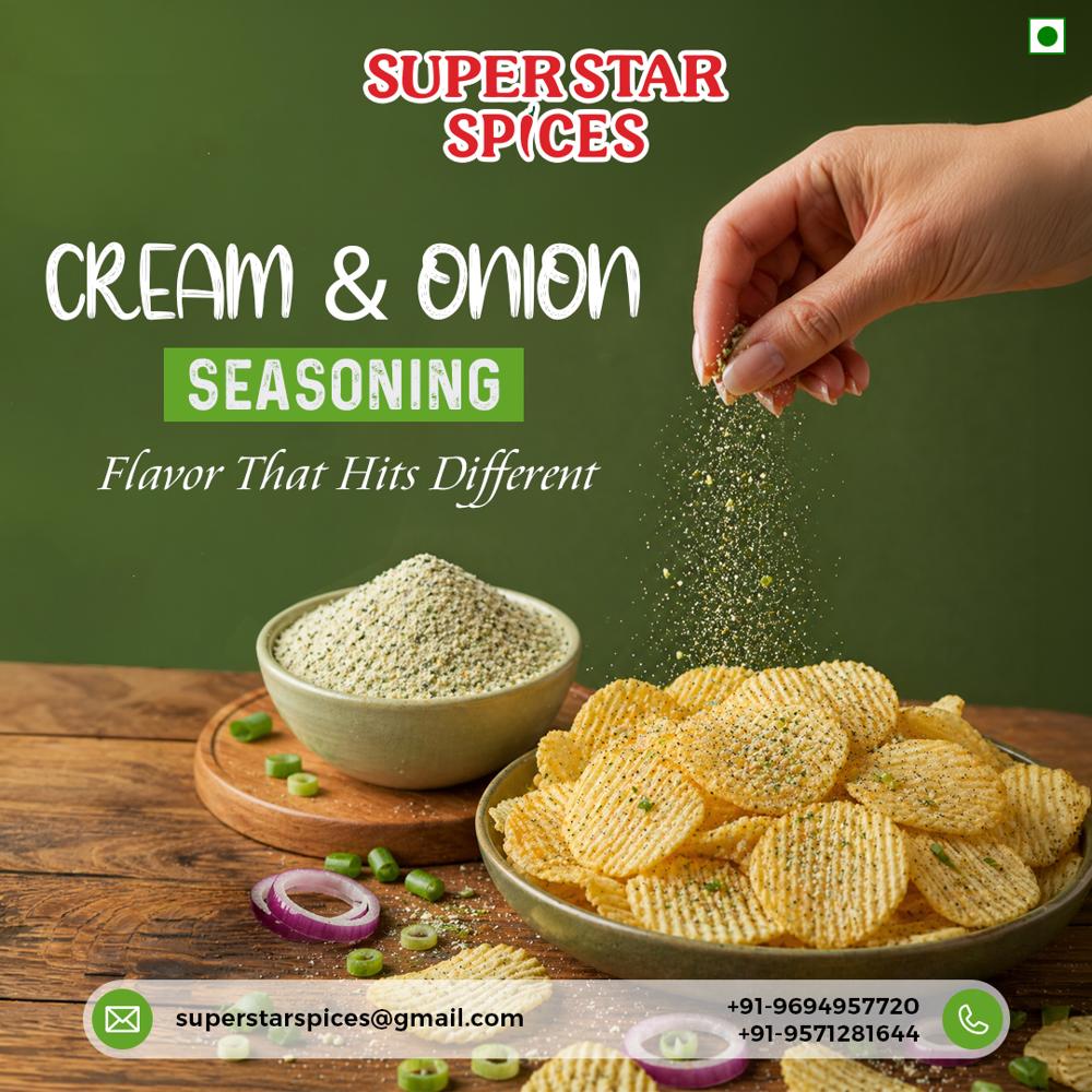 Sour Cream And Onion Seasoning - Food Grade Blend for Chips | White Powder, Room Temperature Storage, 4-Month Shelf Life
