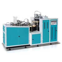 Semi Automatic Paper Tea Glass Making Machine - Mild Steel, 220-440 Volt, Green | User-friendly Human Machine Interface, Versatile Paper Compatibility, Warranty Included