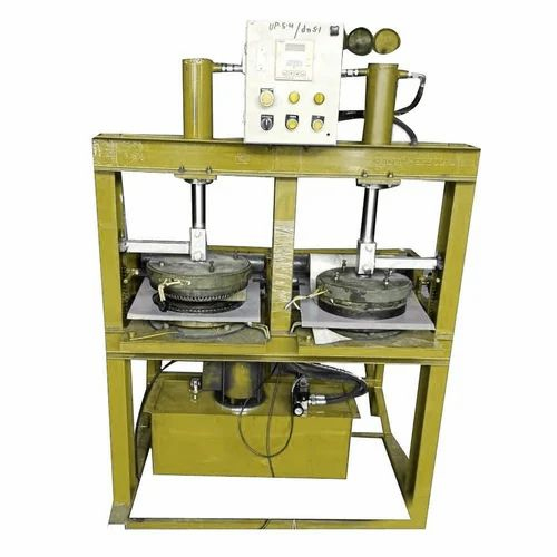 Double Die Hydraulic Paper Plate Machine - Color: Green