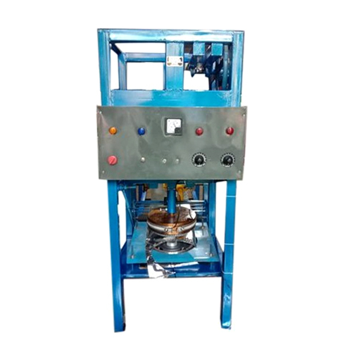 Semi Automatic Paper Plate Making Machine - Color: Blue