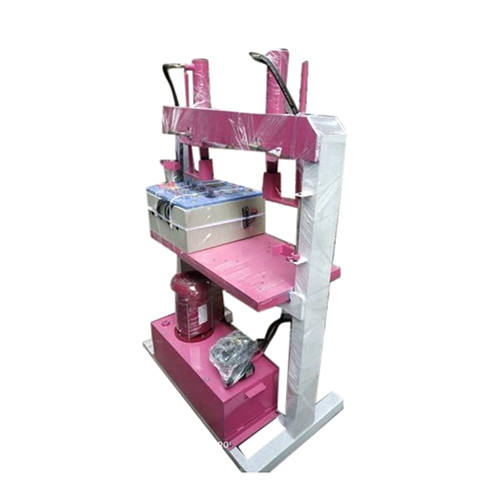 Hydraulic Double Die Paper Plate Making Machine - Color: Pink