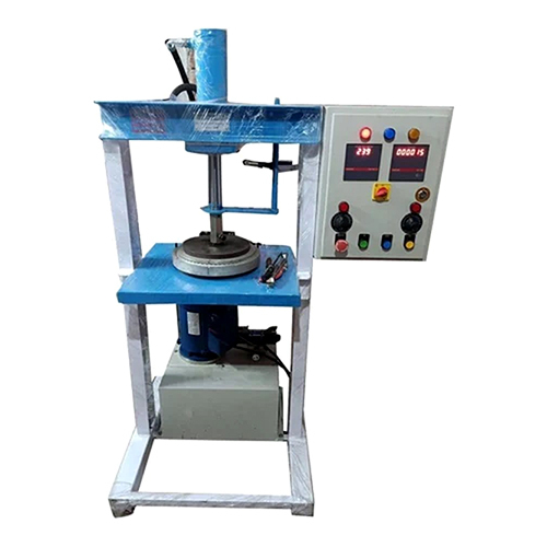 Single Die Hydraulic Paper Plate Making Machine - Color: Blue