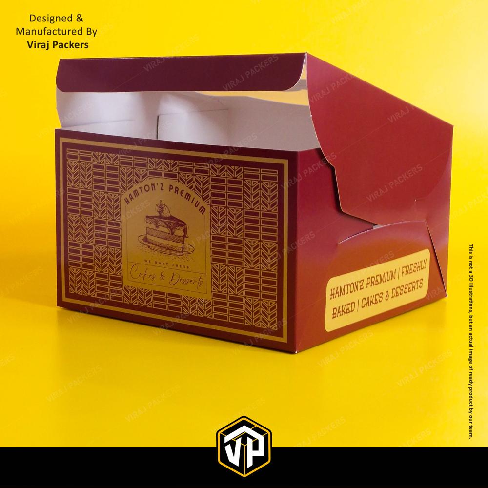 Customize Cake Box - Finishing: Glossy Lamination