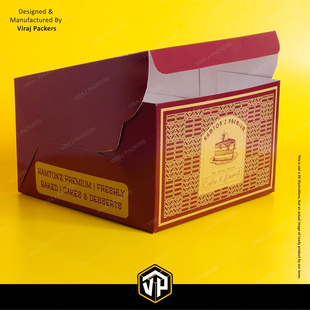 Customize Cake Box - Finishing: Glossy Lamination