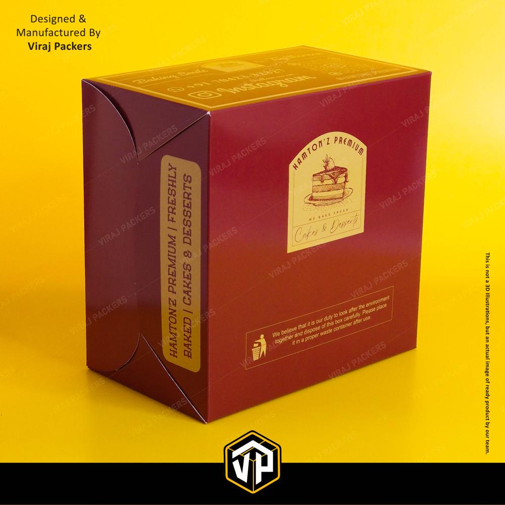 Customize Cake Box - Finishing: Glossy Lamination