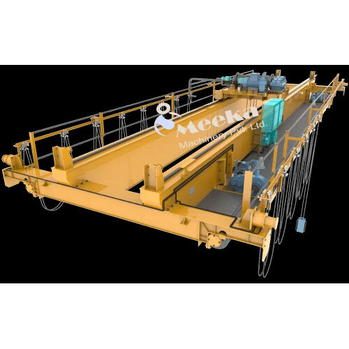 Double Beam Crane - 220 Volt Electric | New Yellow Heavy-Duty Industrial Lifting Solution