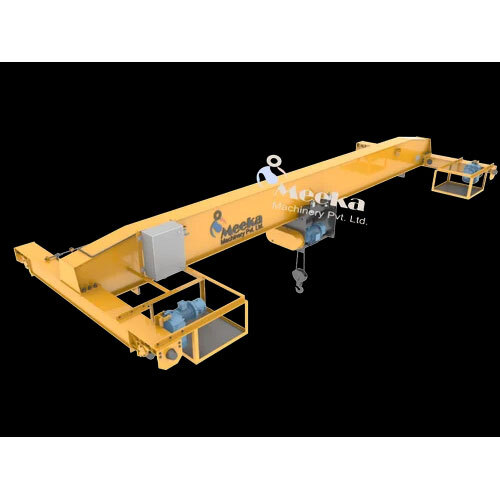 Overhead Traveling Crane - Electric Power Supply, 10-20 Ton Lifting Capacity, Yellow Finish, Emergency Stop Feature, 220 Volt Operation