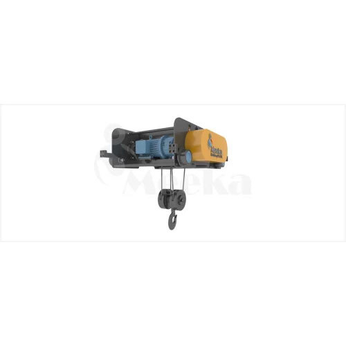 Mild Steel Crane Wire Hoist - Color: Yellow