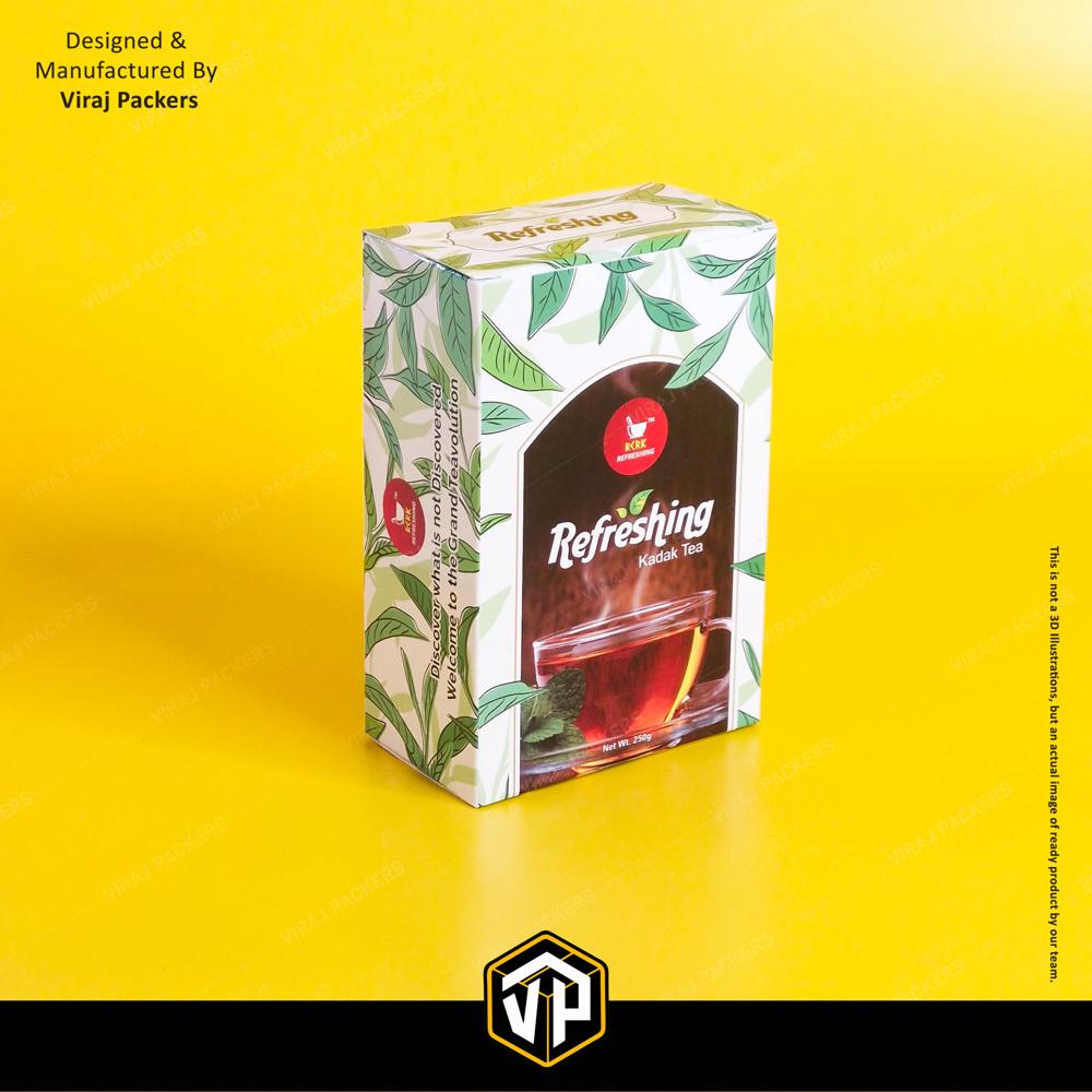 Customize Tea Packaging Boxes - Color: Multicolor