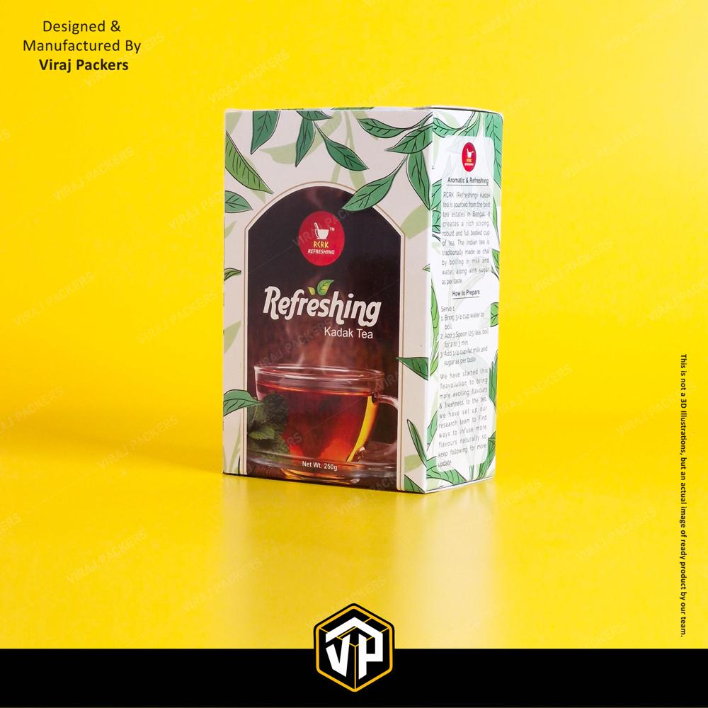 Customize Tea Packaging Boxes - Color: Multicolor