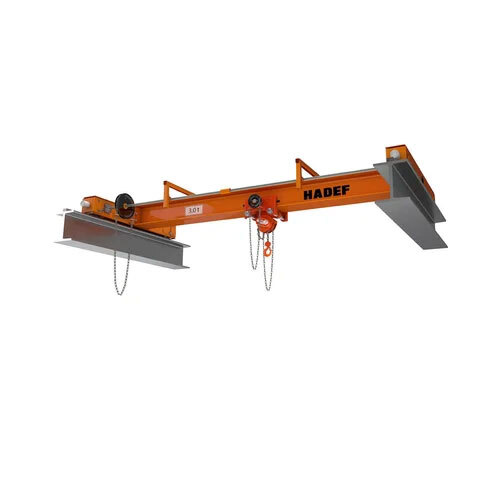 Single Girder Overhead Traveling Crane - Color: Yellow