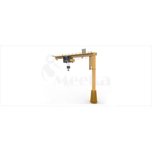 Wall Mounted Jib Crane - Color: Yellow