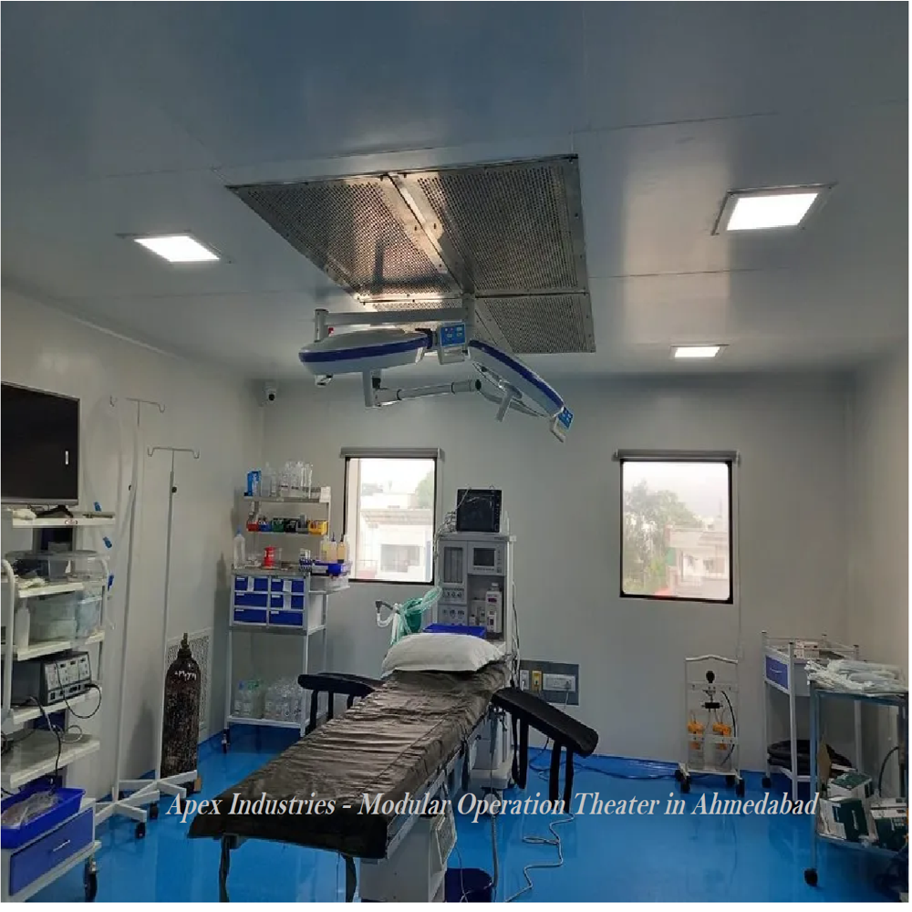 Operation Theatre - Stainless Steel, 24 Ft X 18 Ft X 10 Ft | Semi-automatic, Modular Design, Advanced Air Filtration, Hepa Filters, Digital Control Panel
