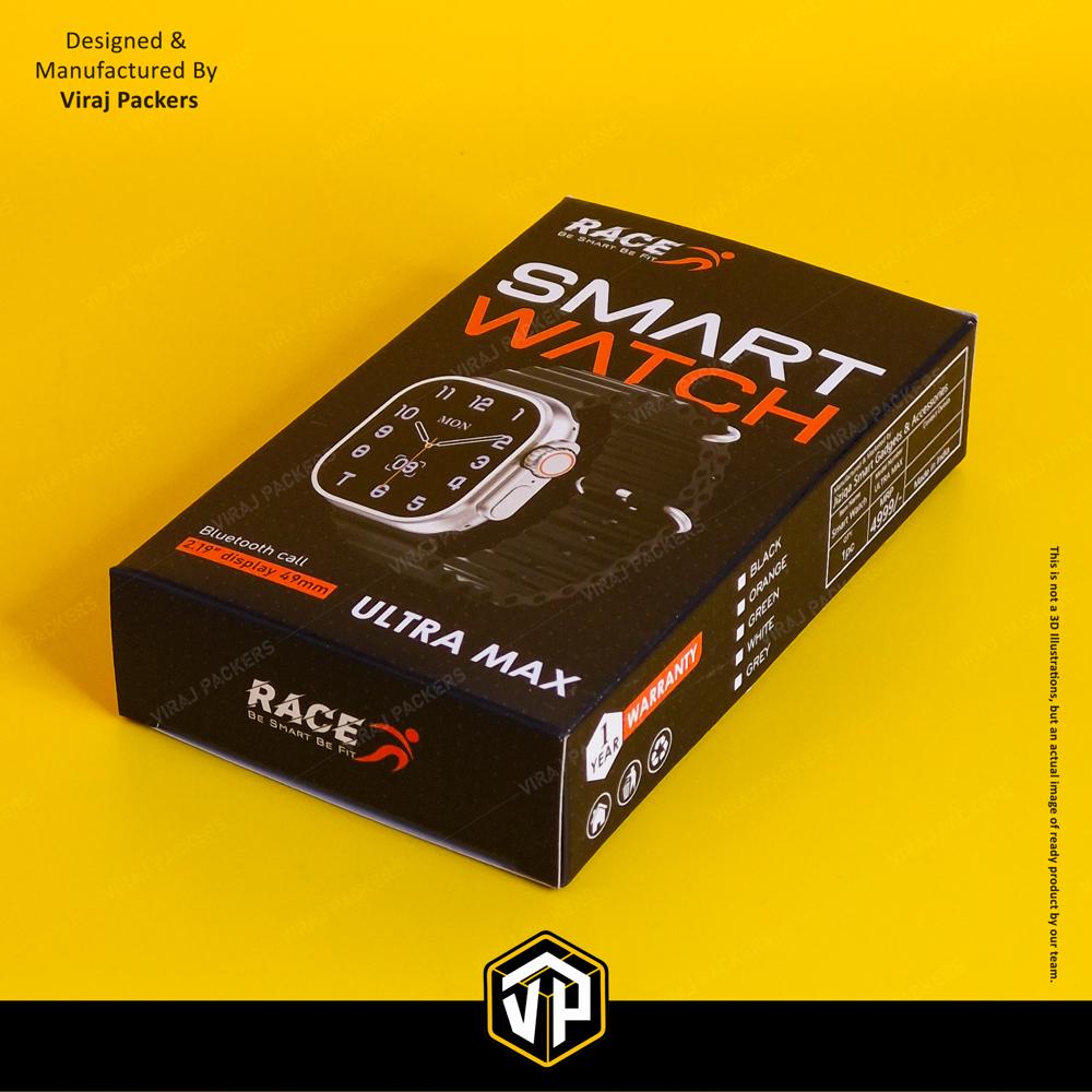 Smart Watches Packaging Boxes - Finishing: Glossy Lamination