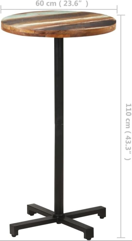 23.6"x43.3" Solid Reclaimed Wood,party Table Patio Small Table Table For Living Room,bar, Backyards - Application: Industrial