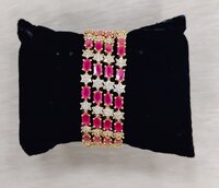 American Diamond Gold Bangles