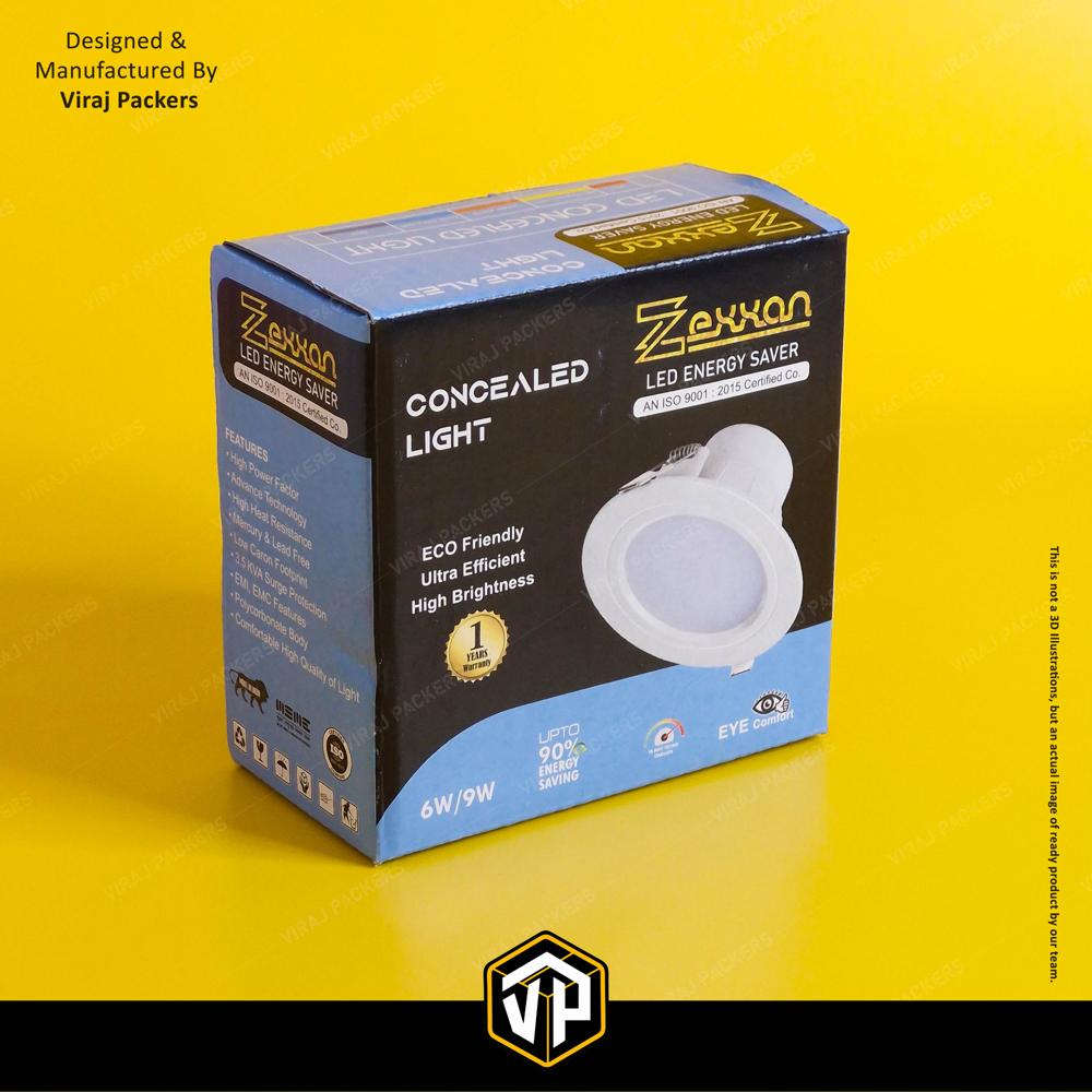 Customize Led Bulb Boxes - Finishing: Glossy Lamination