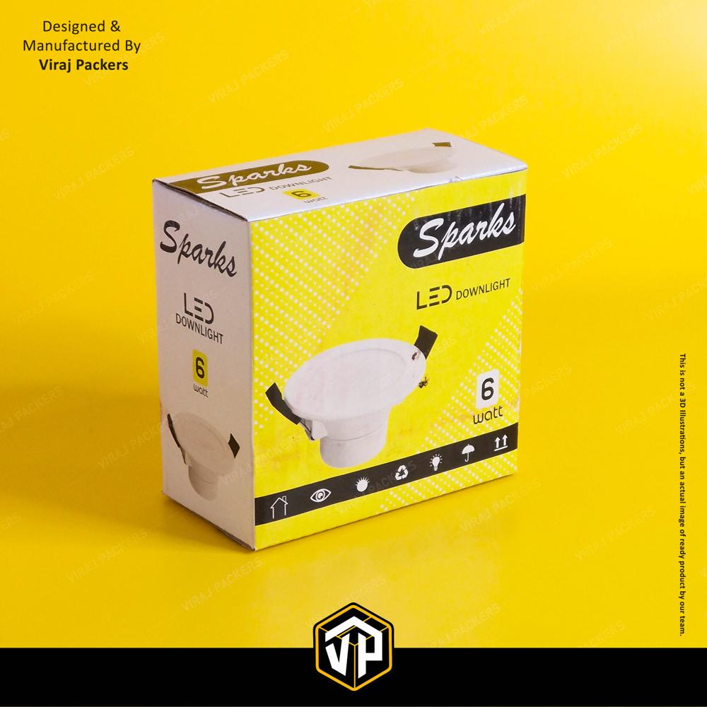 Customize Led Bulb Boxes - Finishing: Glossy Lamination