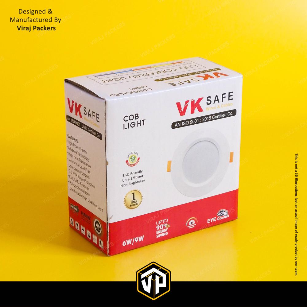 Customize Led Bulb Boxes - Finishing: Glossy Lamination