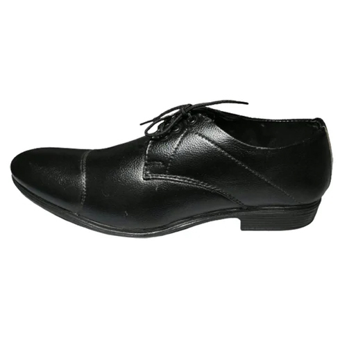 Men Black Lace Up Formal Shoes - High-Quality Leather, Elegant Plain Design for All Seasons, Comfortable Fit, Versatile Styling