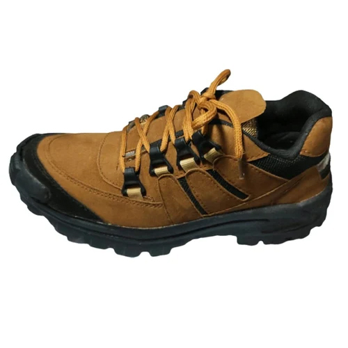 Men Tan Canvas PVC Casual Shoes - TPR Outsole, Brown Pattern | No Fade, High-Quality Material, Warranty Included, Casual Style