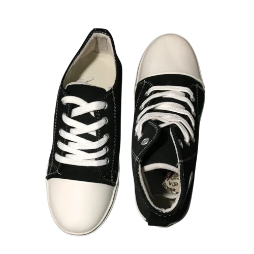 Boys Canvas Casual Shoes - Color: Black