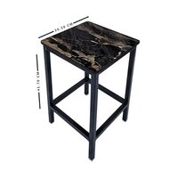 Iron Durable Stool for Home & Garden Stool for Bathroom Multipurpose Stool,1 PC (30.5X30.5X45.7.)