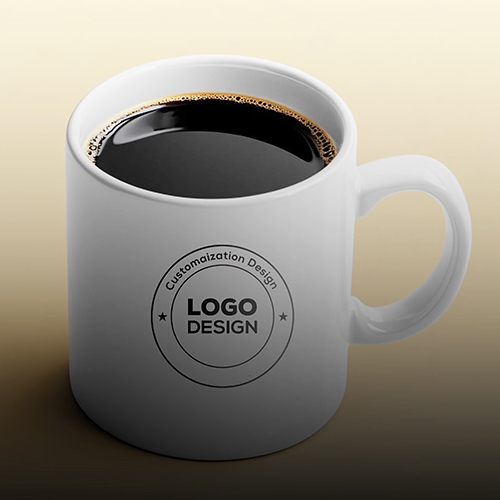 Customize Coffee Mug - Ceramic Material, Customized Size, Color Coated White Finish, Printed Design for Personal Touch