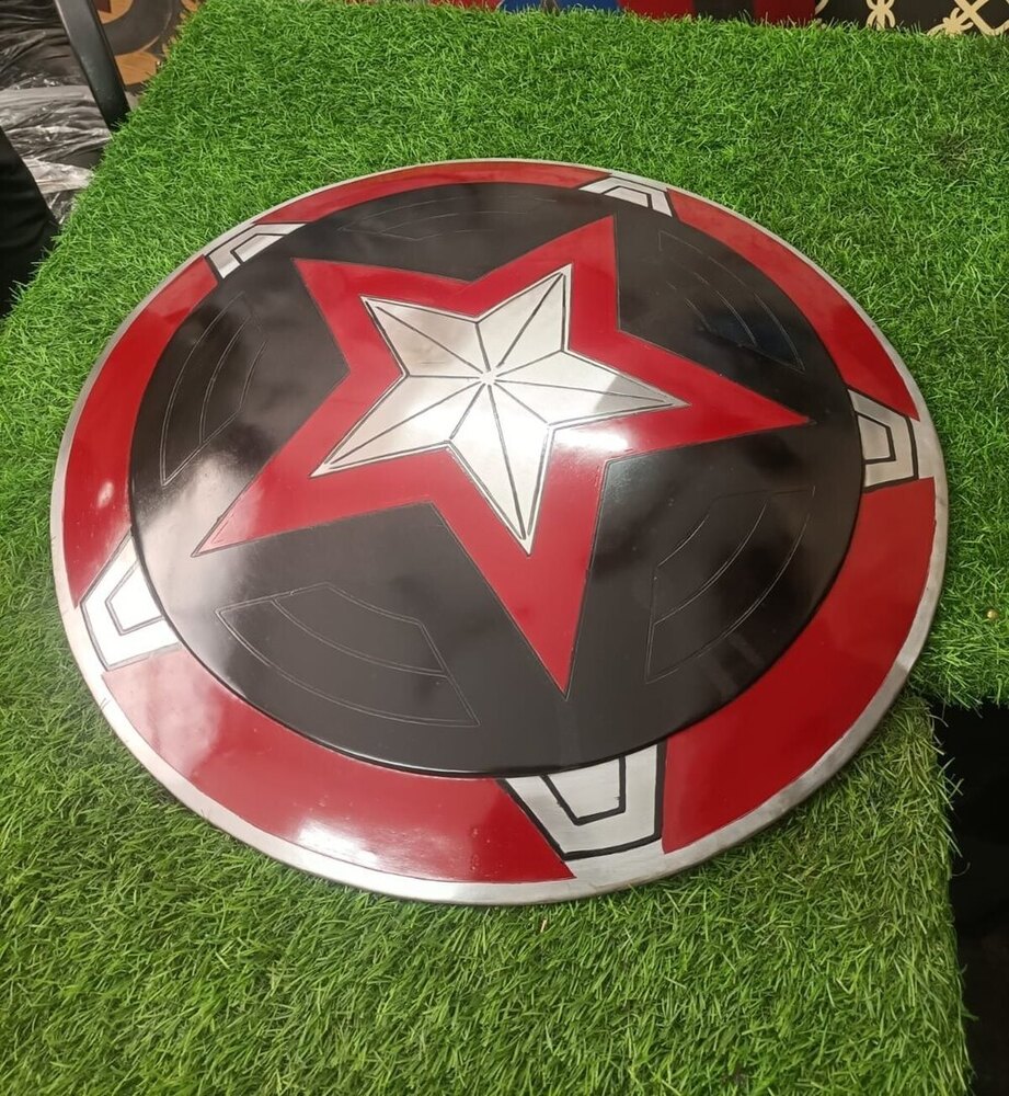 Red Guardian Shield - Marvel Cinematic Shield - Battle Damage Replica Shield