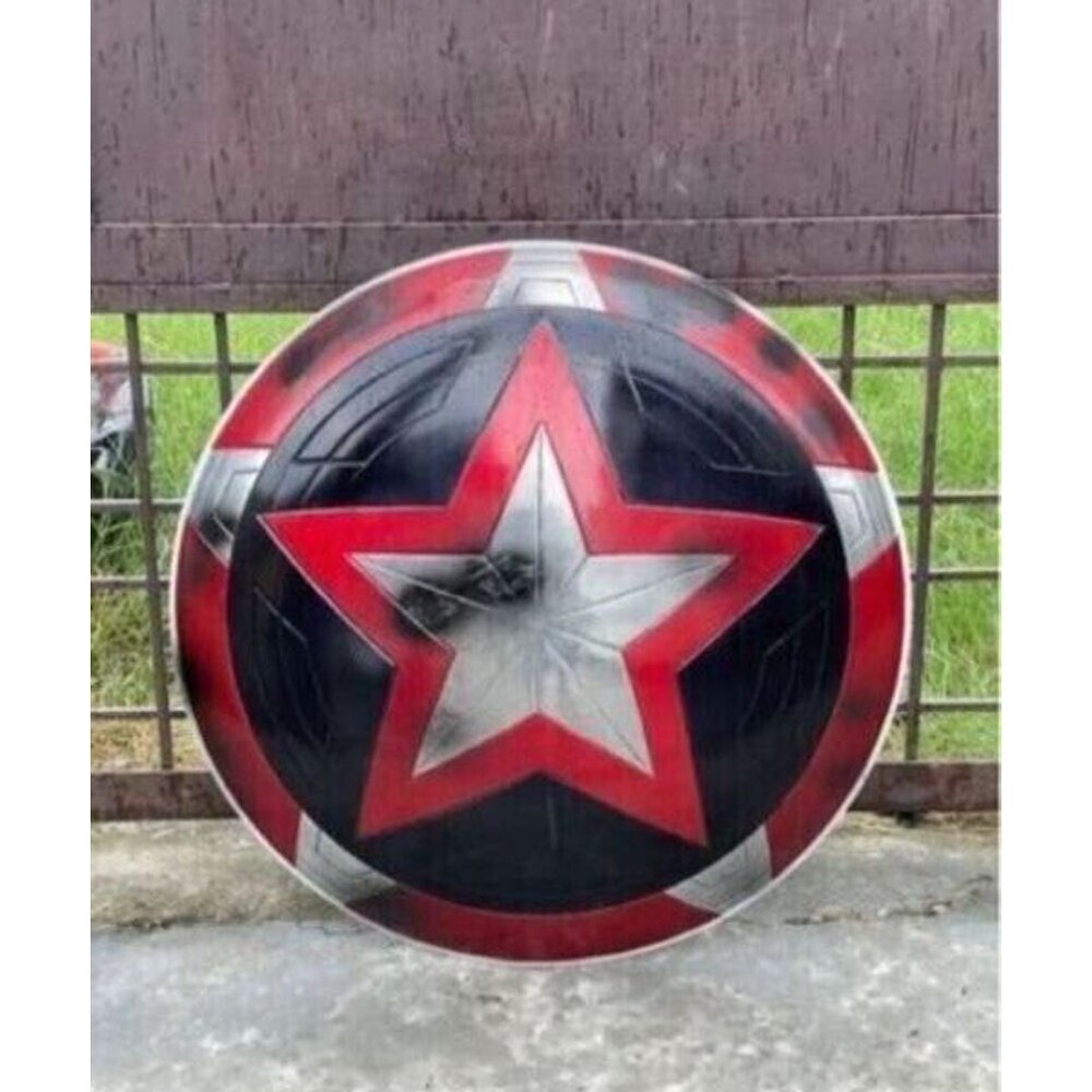 Red Guardian Shield - Marvel Cinematic Shield - Battle Damage Replica Shield