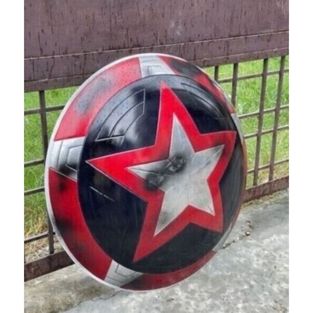 Red Guardian Shield - Marvel Cinematic Shield - Battle Damage Replica Shield