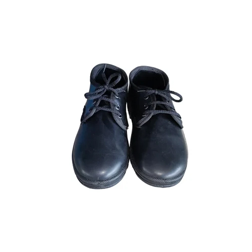 Boys Lace Up School Shoes - Color: Black