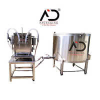 Liquid Filling Machine - Stainless Steel, 600mm (l) / 500mm (w) / 500mm (h), Silver, 3 Hp, 440 Volt, Semi-automatic, 500ml/min Filling Capacity