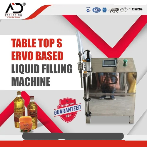Table Top Servo Based Liquid Filling Machine