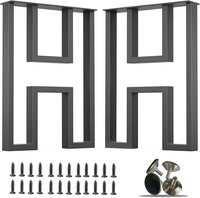 Table Legs  For Desk Legs, H Shaped Heavy Duty Metal Legs For Dining Table Set Of 2