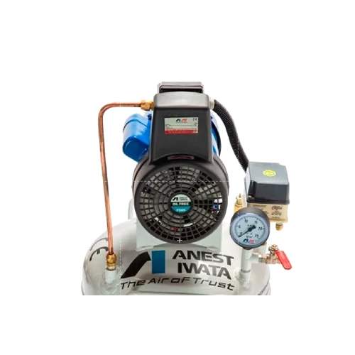 Anest Iwata Tfs05-7 0.5 Hp Air Cooled Oil Free Reciprocating Air Compressor - Lubrication Type: Lubricated