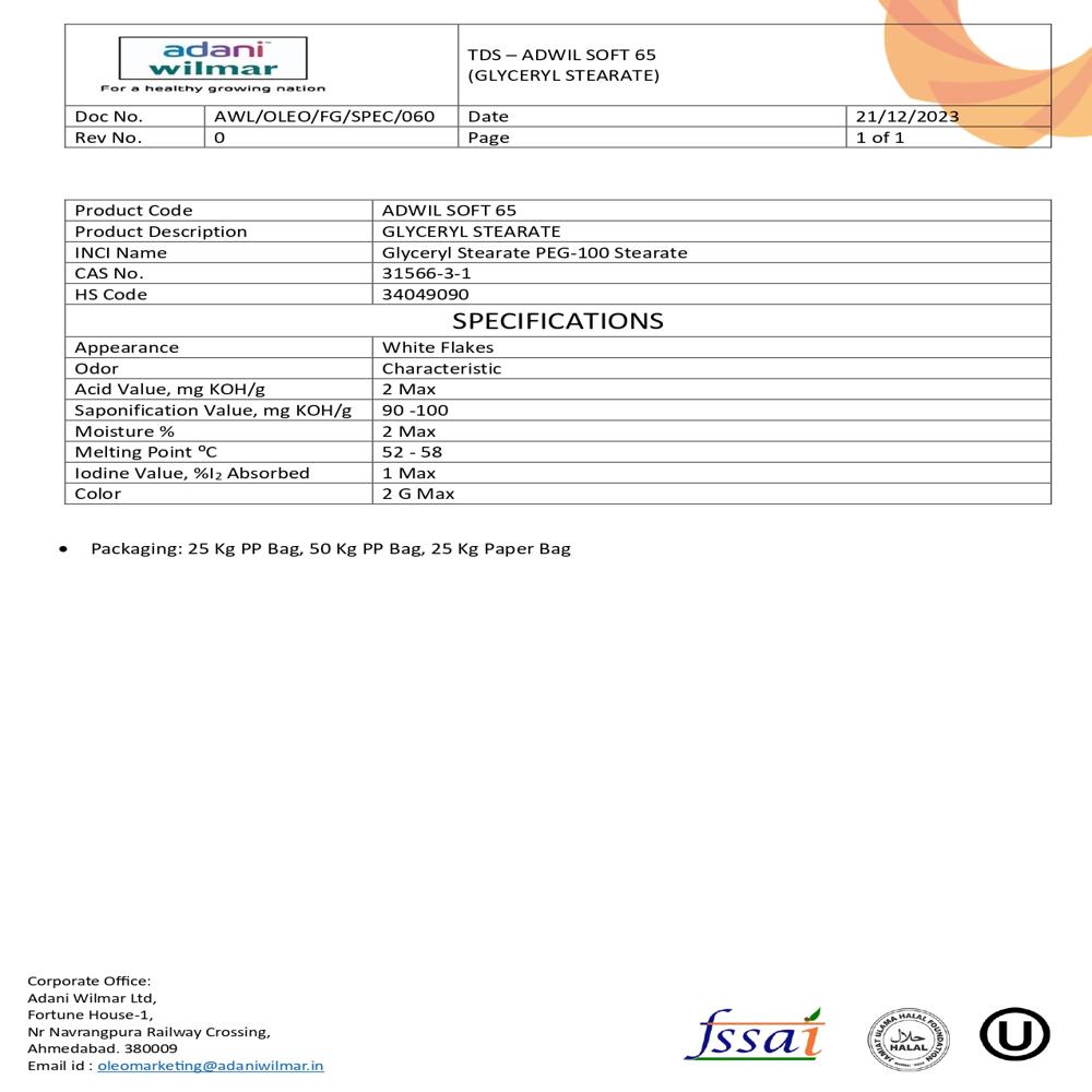 Adwil Soft 65 - Application: Industrial