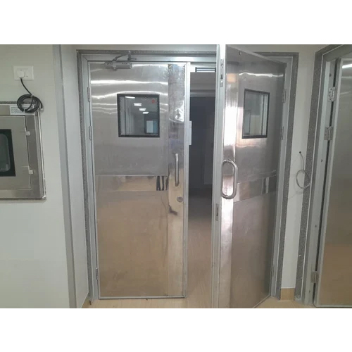 Ss304 Double Leaf Lead Hinged Hospital Door - Application: Interior