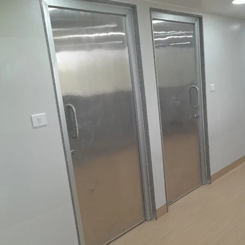 SS304 Hospital Lead Single Leaf Hinged Door
