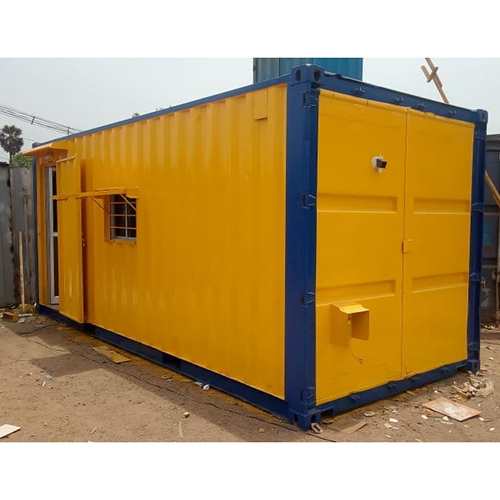 20 Feet Yellow Storage Container - Metal Construction , Customizable Height for Office Organization
