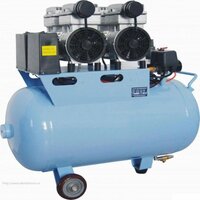 Oil Free Air Compressor - Stainless Steel, Standard Size, White | 220 Volt Industrial Usage, Brand New