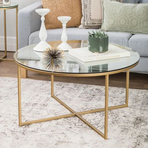 SH027 Brass Coffee Table