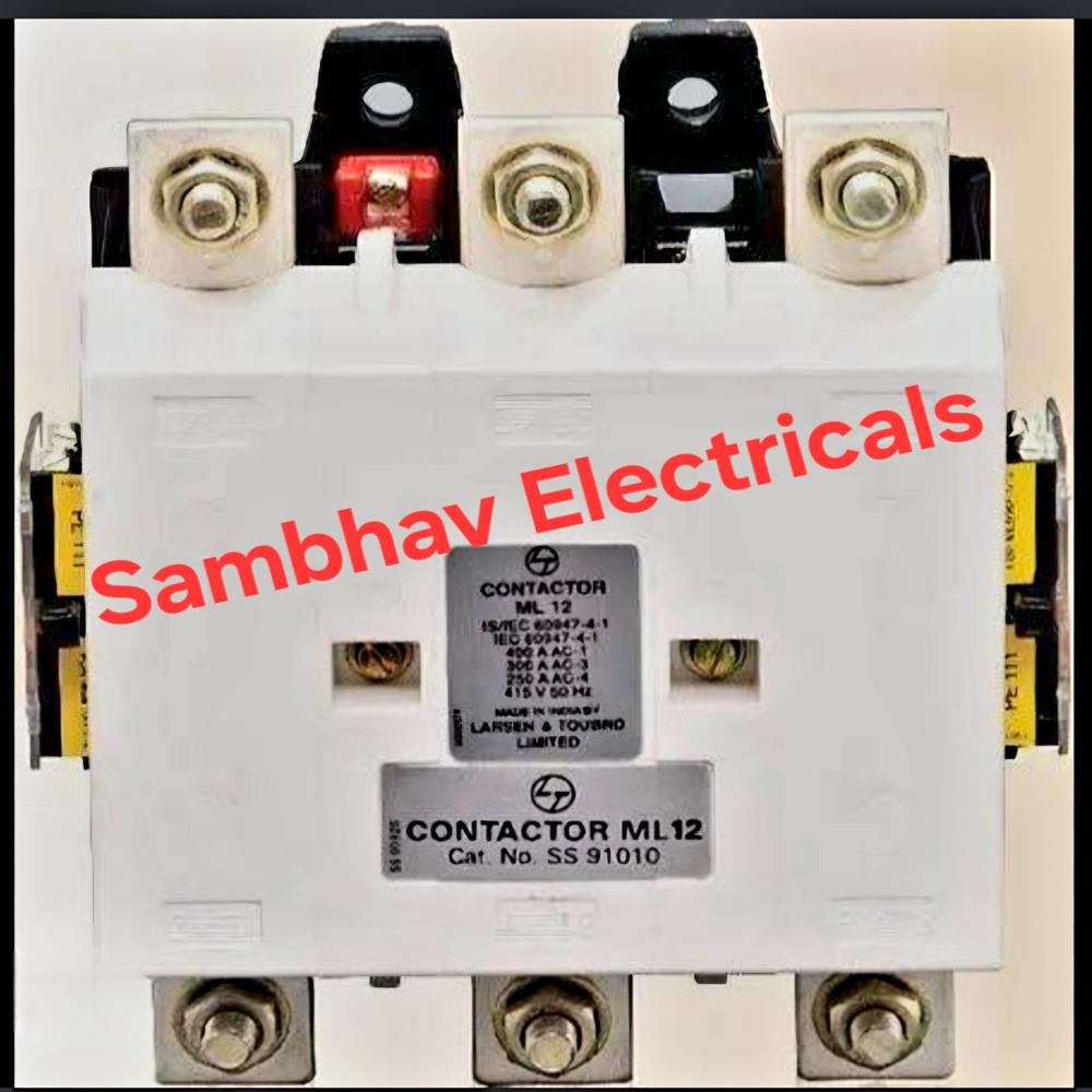 L&t 3 Pole Power Contactor Ml6 - 415v Rated Voltage, 50hz Frequency | Industrial Usage, Three Phase Operation, 3 Pole Configuration