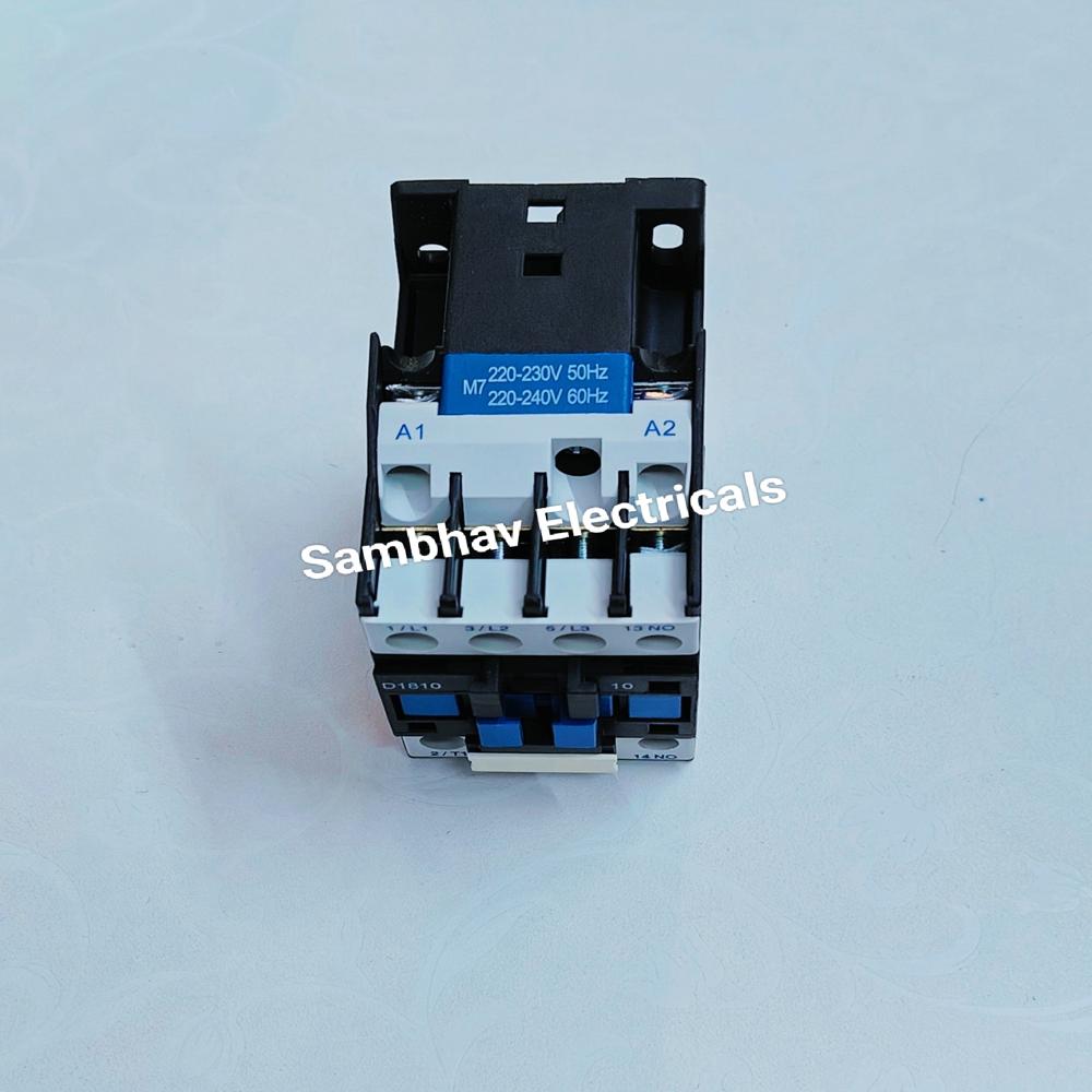 Contactor Lc1d 4010 - 3 Pole, Single Phase, 50 Hertz Frequency | Black Color, 1 Year Warranty, Designed For Electric Equipment