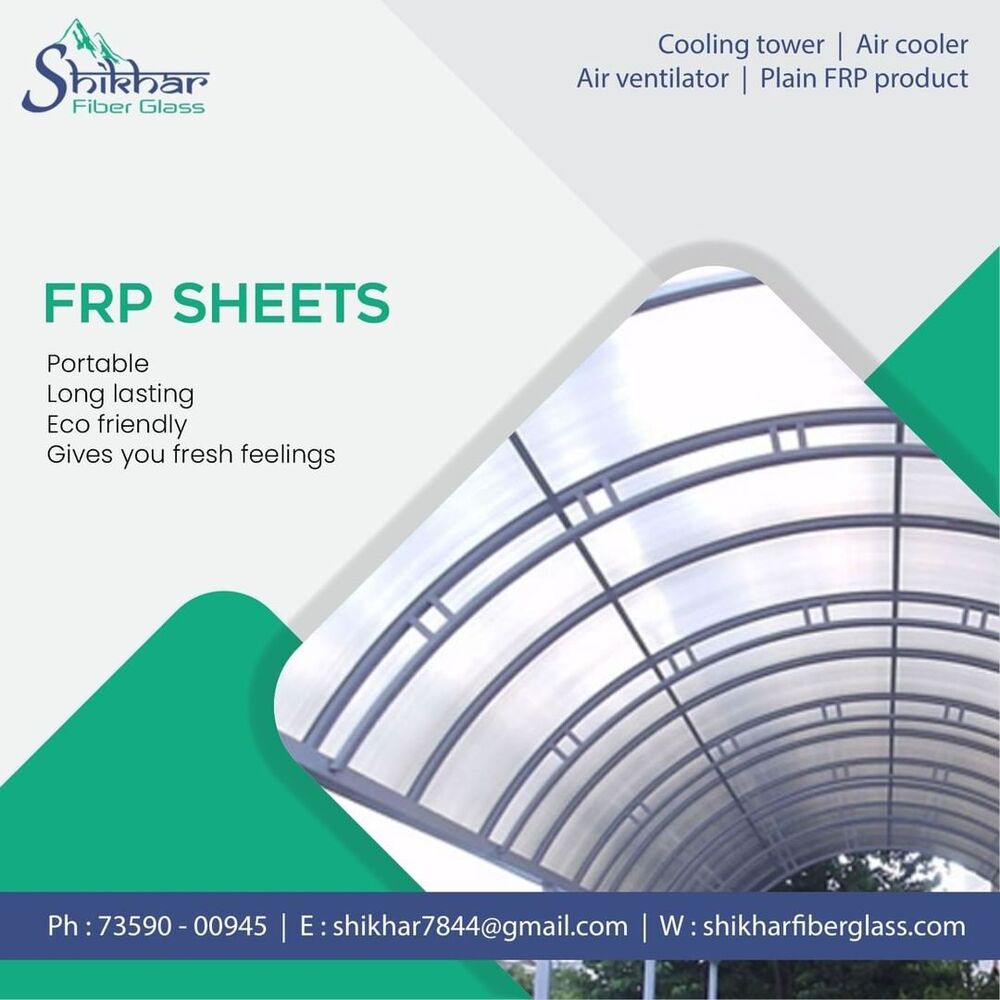Frp Plain And Corrugated Sheet - Color: Malti Colour